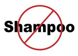 No shampoo sign